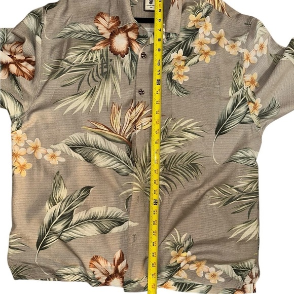 Jamaica Jaxx Tropical Floral Men's 100% Silk Shirt Size XXL - Picture 2 of 13